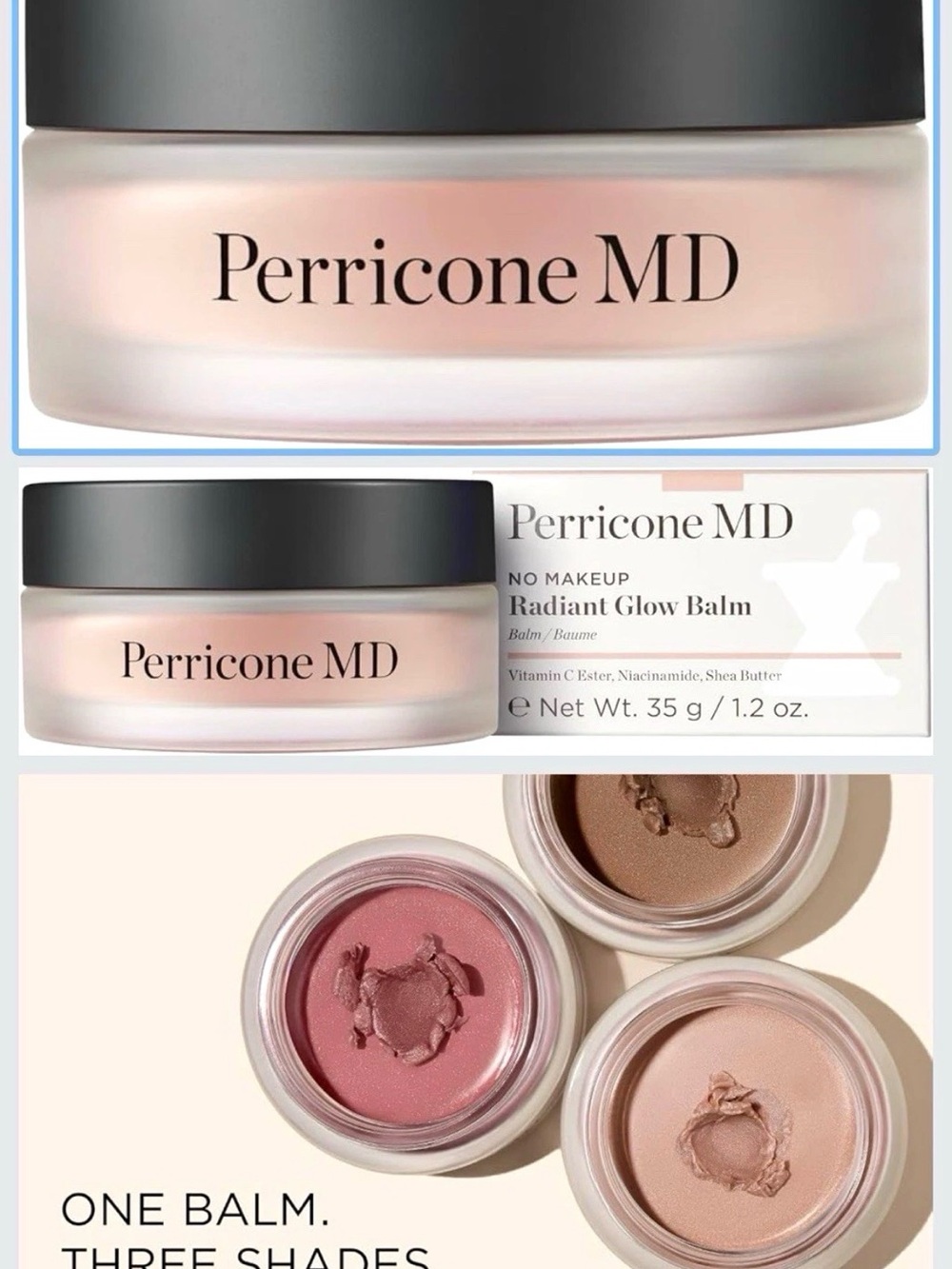 Perricone MD Radiant Glow Balm - Soft Pink & Champagne